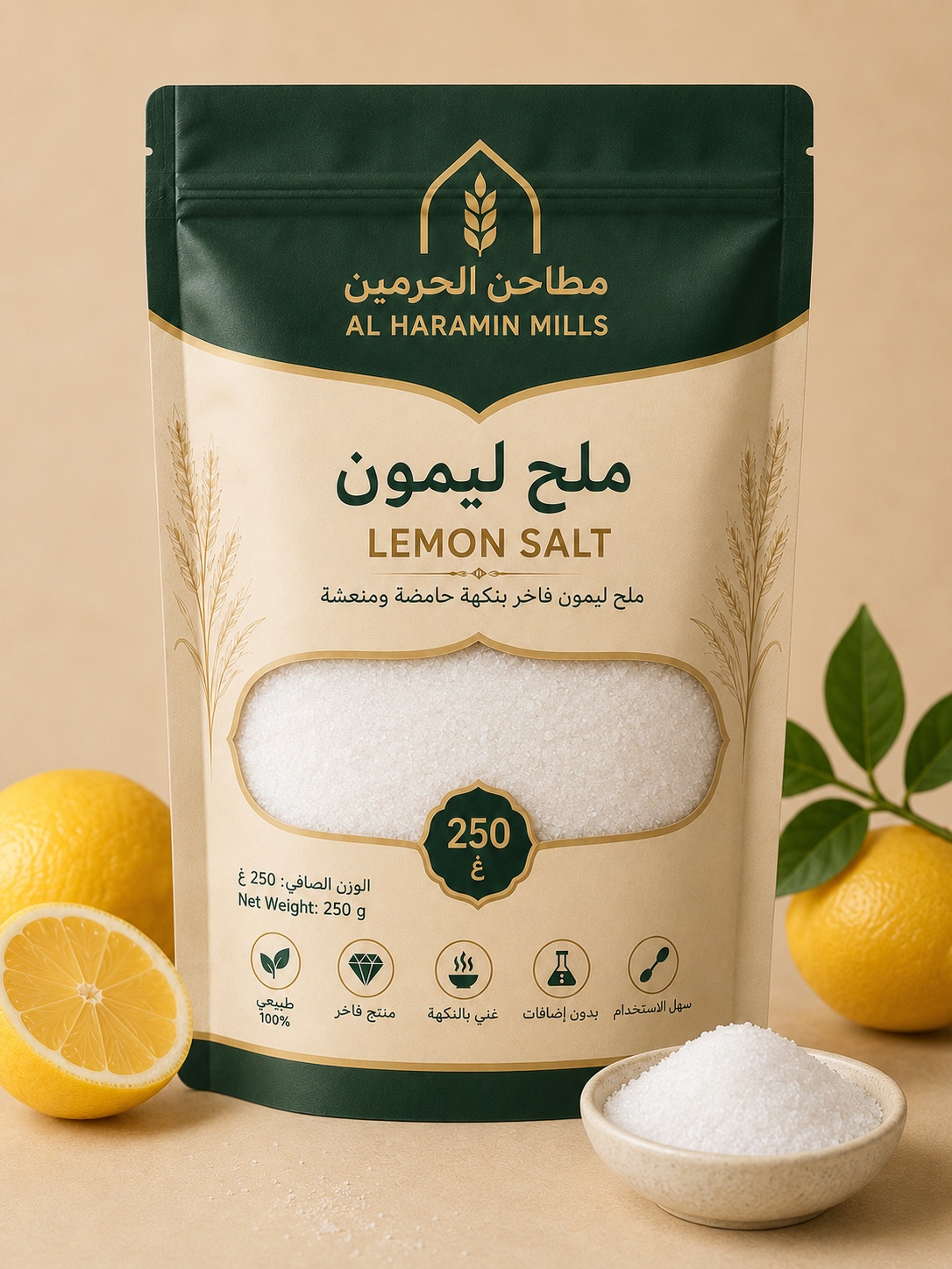 ملح ليمون اقل من 2 ميجا